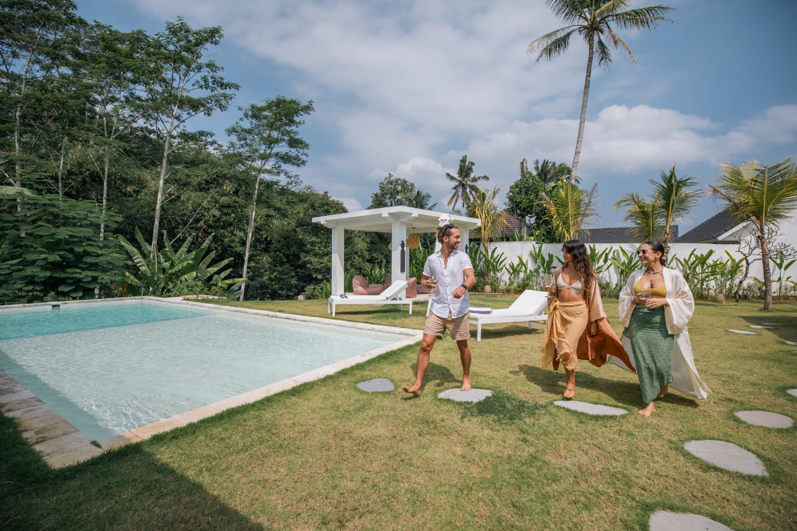 Group gathering at Bos Villas Bali